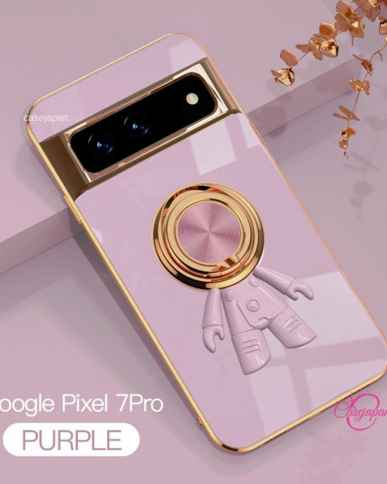 Google 携帯電話ケース Pixel7pro ファッション人格新車磁気吸引リング創造的な宇宙飛行士